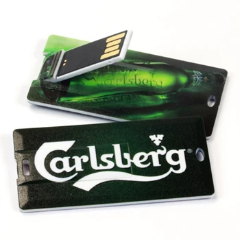 Hot rectangle UDP chip card color printing credit card usb 2.0 custom logo and packaging