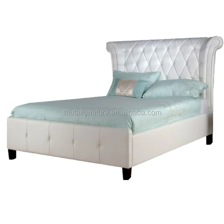 Tall Wing Headboard Double Queen King Size Faux Leather Bed Frame Buy Tall Wing Headboard Bed Frame Double Queen King Size Bed Frame Faux Leather Bed Frame Product On Alibaba Com