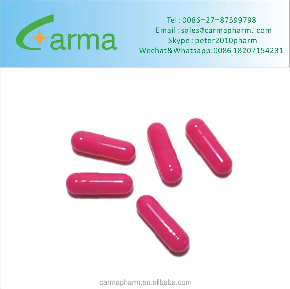 Черный красный халал твердые желатиновые капсулы Размер 0