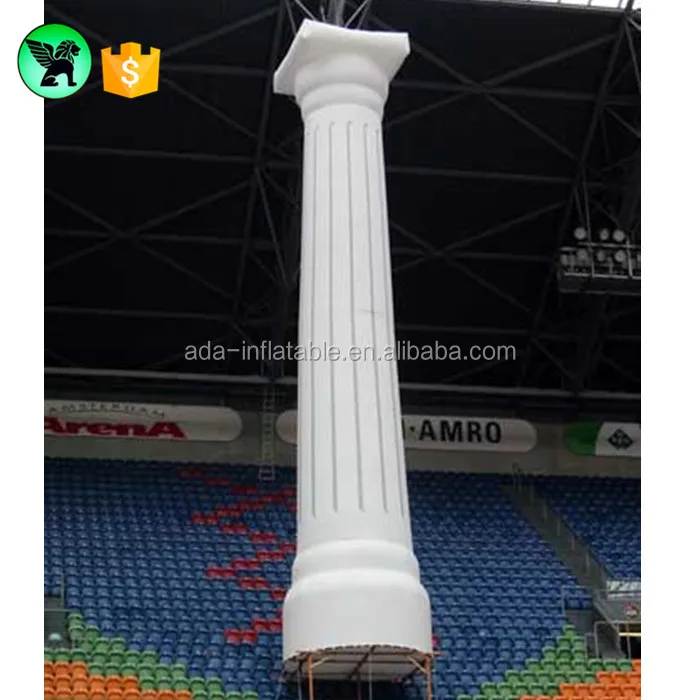 13ft High Event Roman Column Inflatable Decoration Giant 4m High Lighting Column Pillar Inflatable A2277