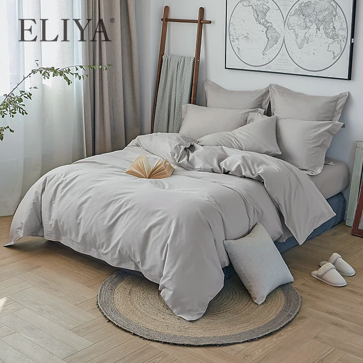 Лидер продаж 2019 комплект флисового льняного хлопкового одеяла Eliya пододеяльник для
