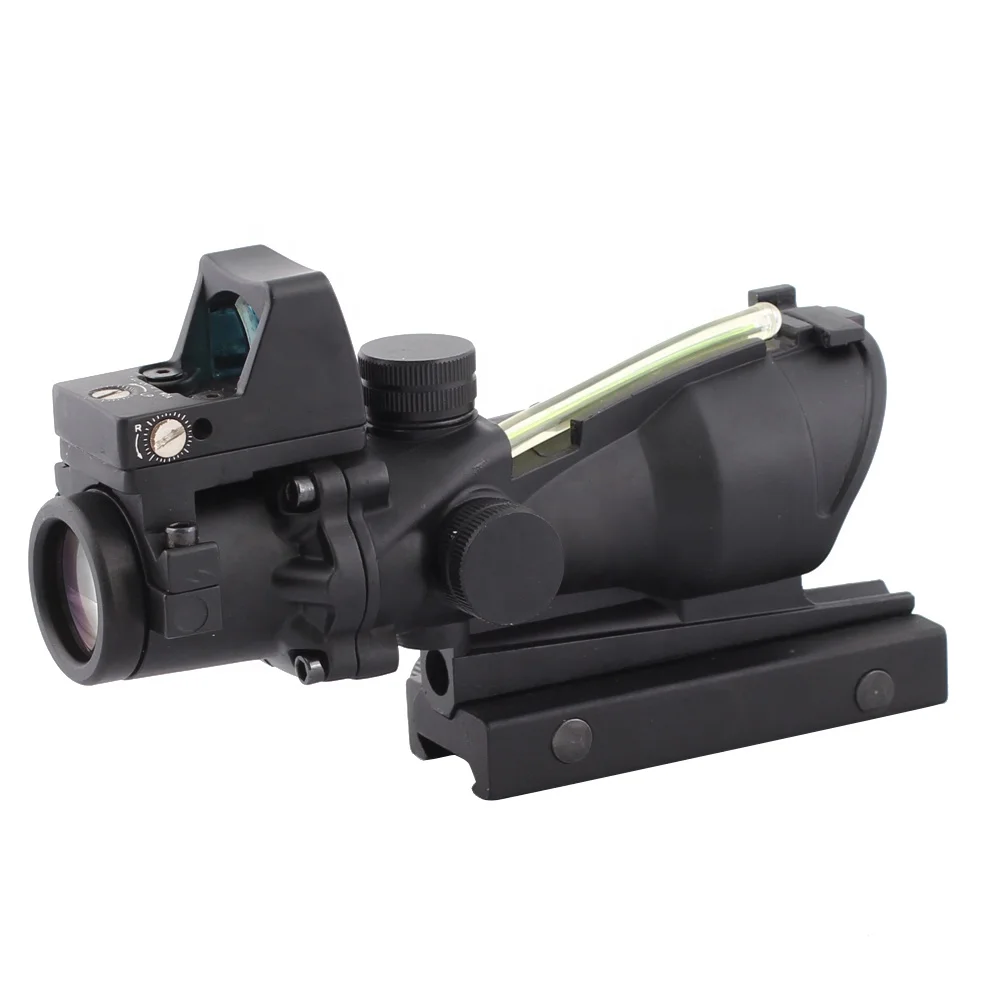 Fiber Optics Hunting Scope with Red Dot Sight