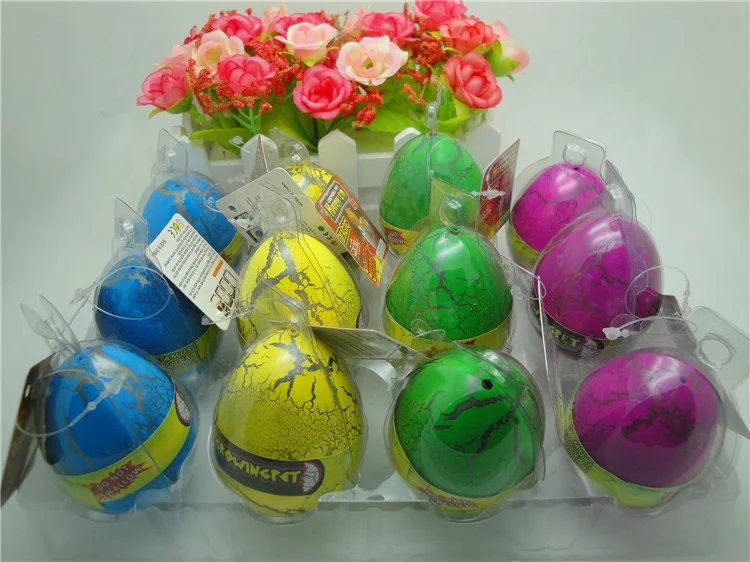 
 12 шт./кор. смешные дети Детская большая Яйца динозавра детские игрушки для расширения воды инкубационных яиц в виде животного, детская игрушка  