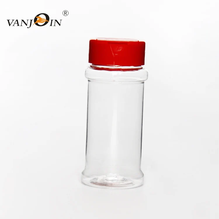 2oz 80ml Empty Small Pepper Seasoning Shaker Bottle Plastic Spice Jar PET Plastic clear Salt Spice Bottle with Lid