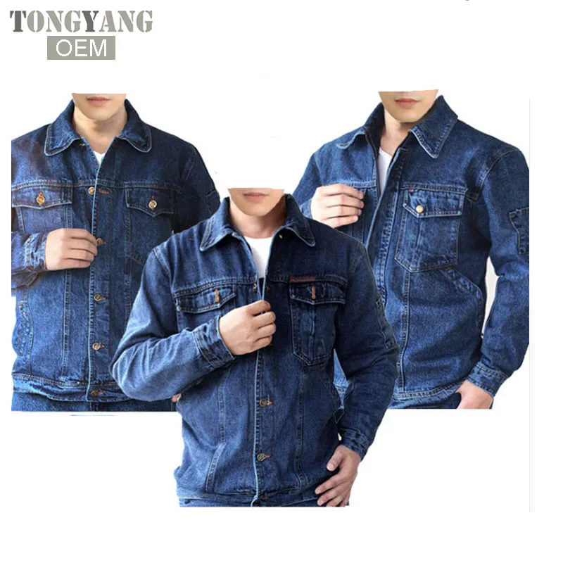 TONGYANG OEM Men Jean Jacket Clothing Denim Jacket Fashion Mens Jeans Jacket Thin Spring Outwear Male Cowboy