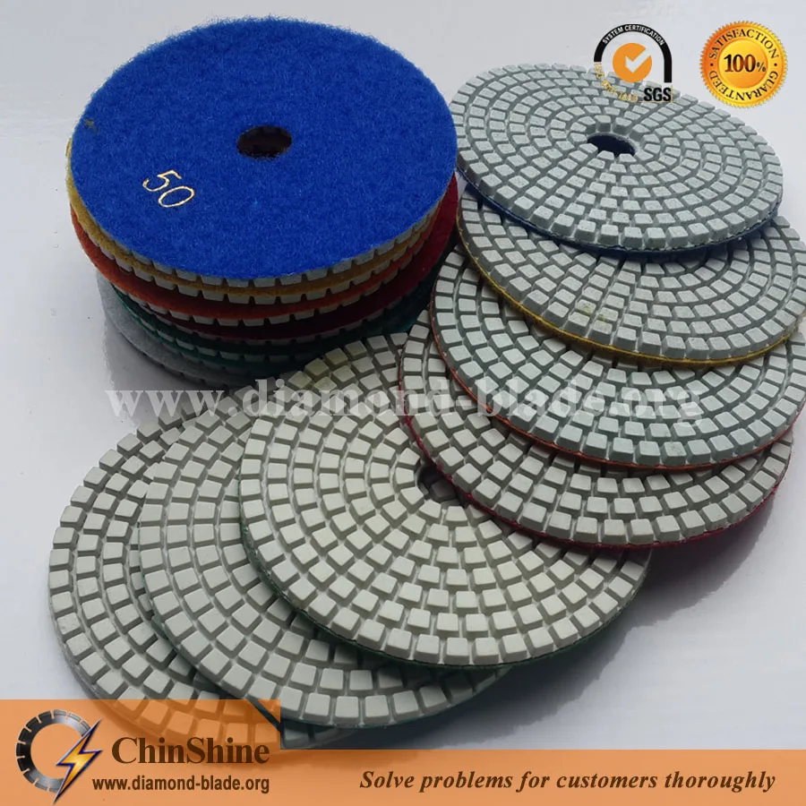 4 Inch Diamond Polishing Tool Angle Grinder Polishing Disc For Granite