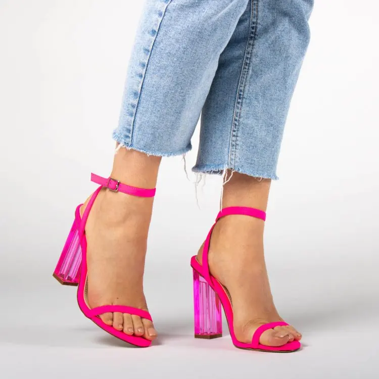 Buy > chunky heels ankle strap > in stock