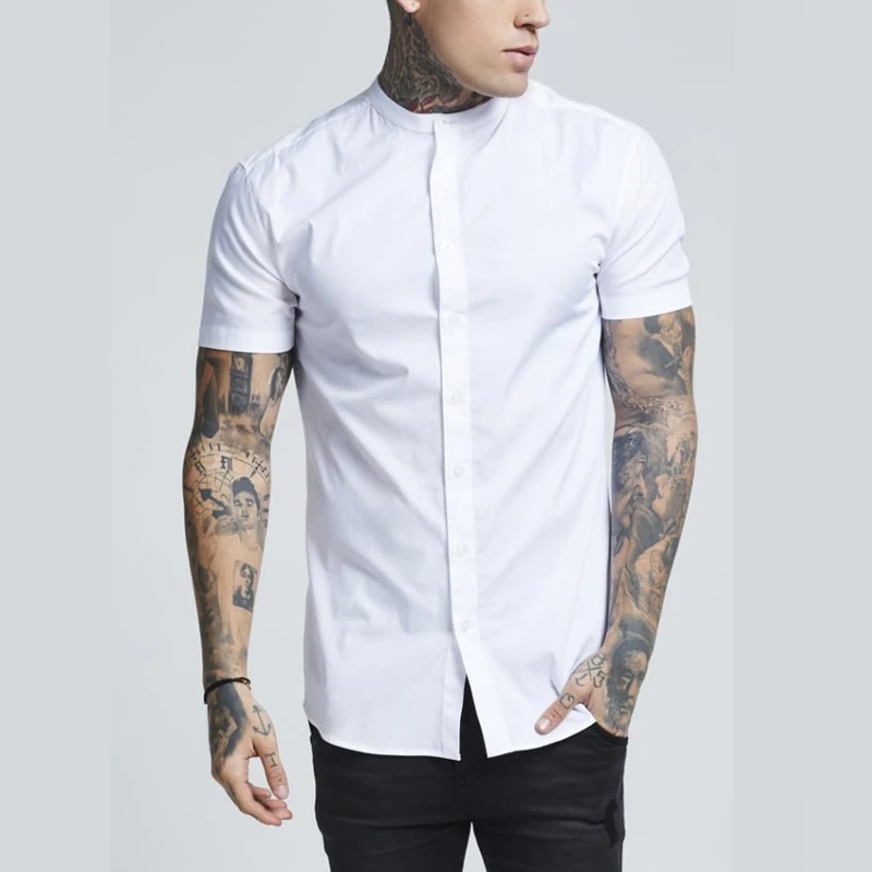 Custom Design Men Shirt With Back Rose 
