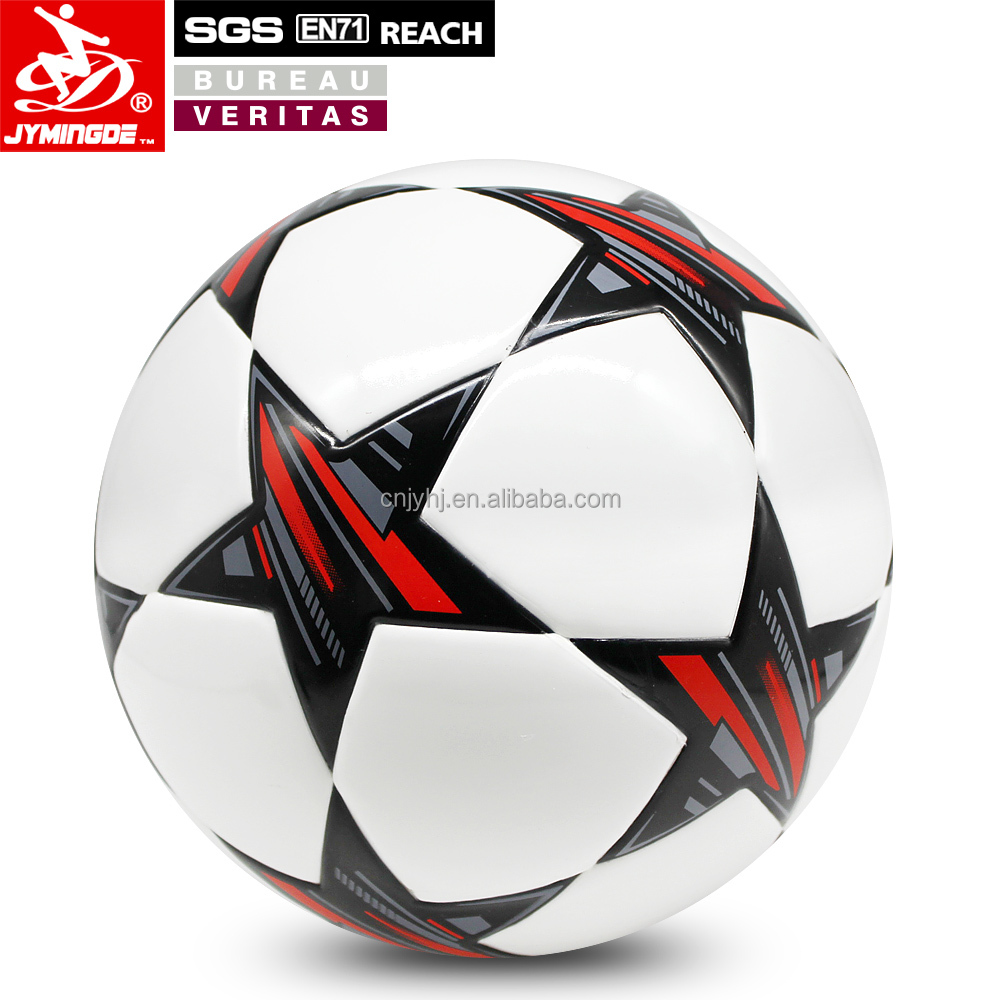 Новый дизайн, пятиконечный звездный стиль, футбольный мяч на заказ, размер 5