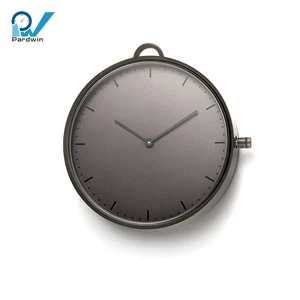 Quartz Modern Custom Pocket Watch Gun Stainless Steel Sapphire Crystal Glass 5BAR Water Resistant 300-500pcs 3ATM-10ATM CN;GUA