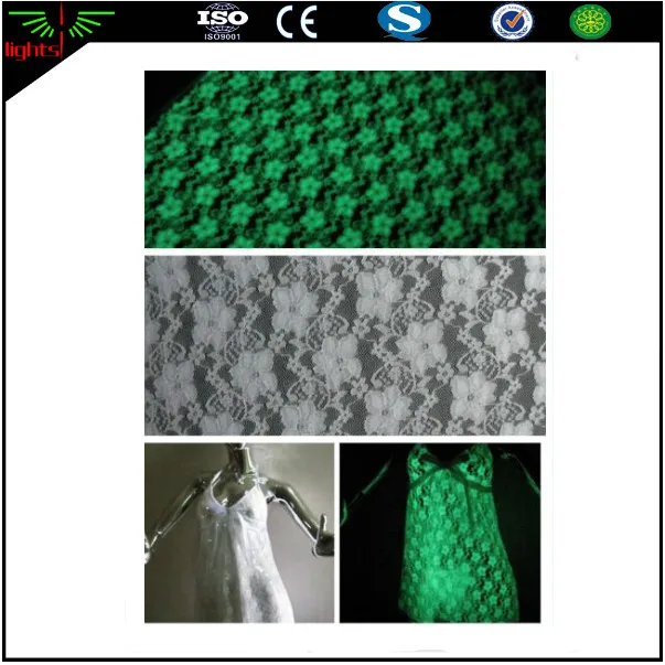 CY Multicolor Photoluminescent Luminescent Glow in the Dark Fluorescent Green Soft Plush Toys Polyester Luminous Fabric