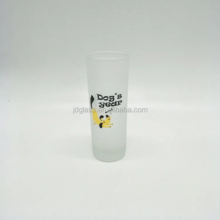 70ml External Frosted Long Stem Shot Glass with Printing logo