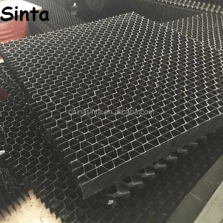 PVC Material Cooling Tower Screen Mesh Cooling Tower Louver Mesh