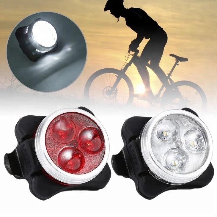 Full Colors RGB LED Rear Light Bike Bicycle Cycling Tail Light USB Rechargeable 