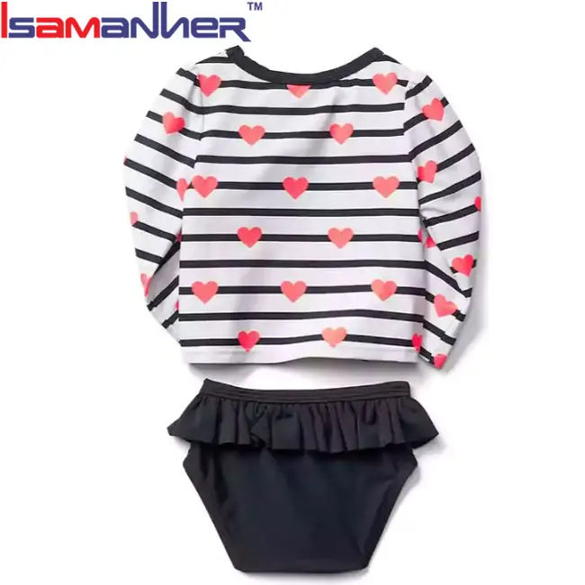 Модные детские маленькая девочка купальники дети купальник