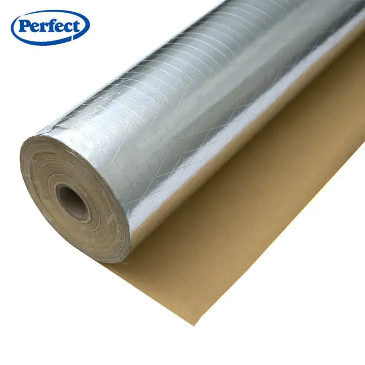 Aluminum Foil Facing Aluminum Laminated Kraft Paper Backing - China Foil  with Woven, Alum Foil Insulatin