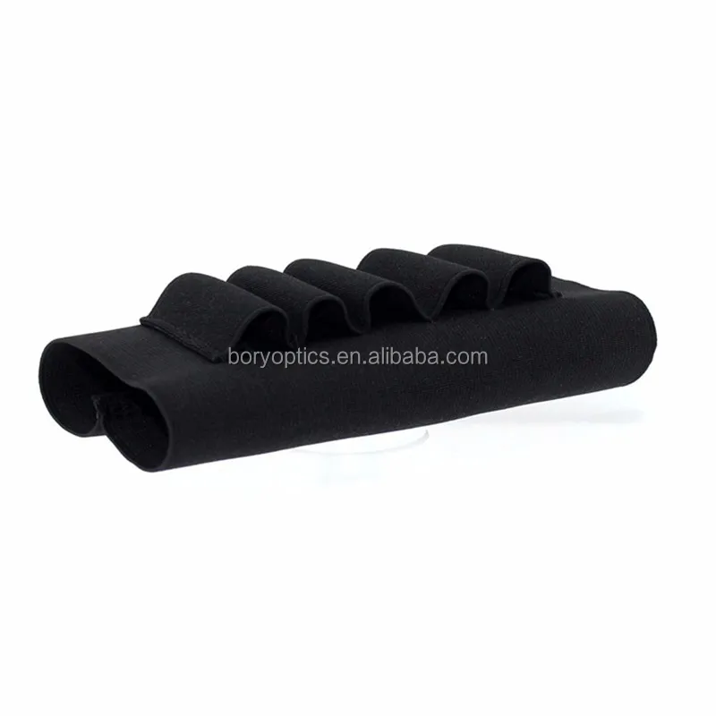 
Ружья винтовка 5 раковин приклад корпус 12 20 калибра Картридж держатель эластичными петлями Airsoft Военная Униформа патроны держатель черного цвета 