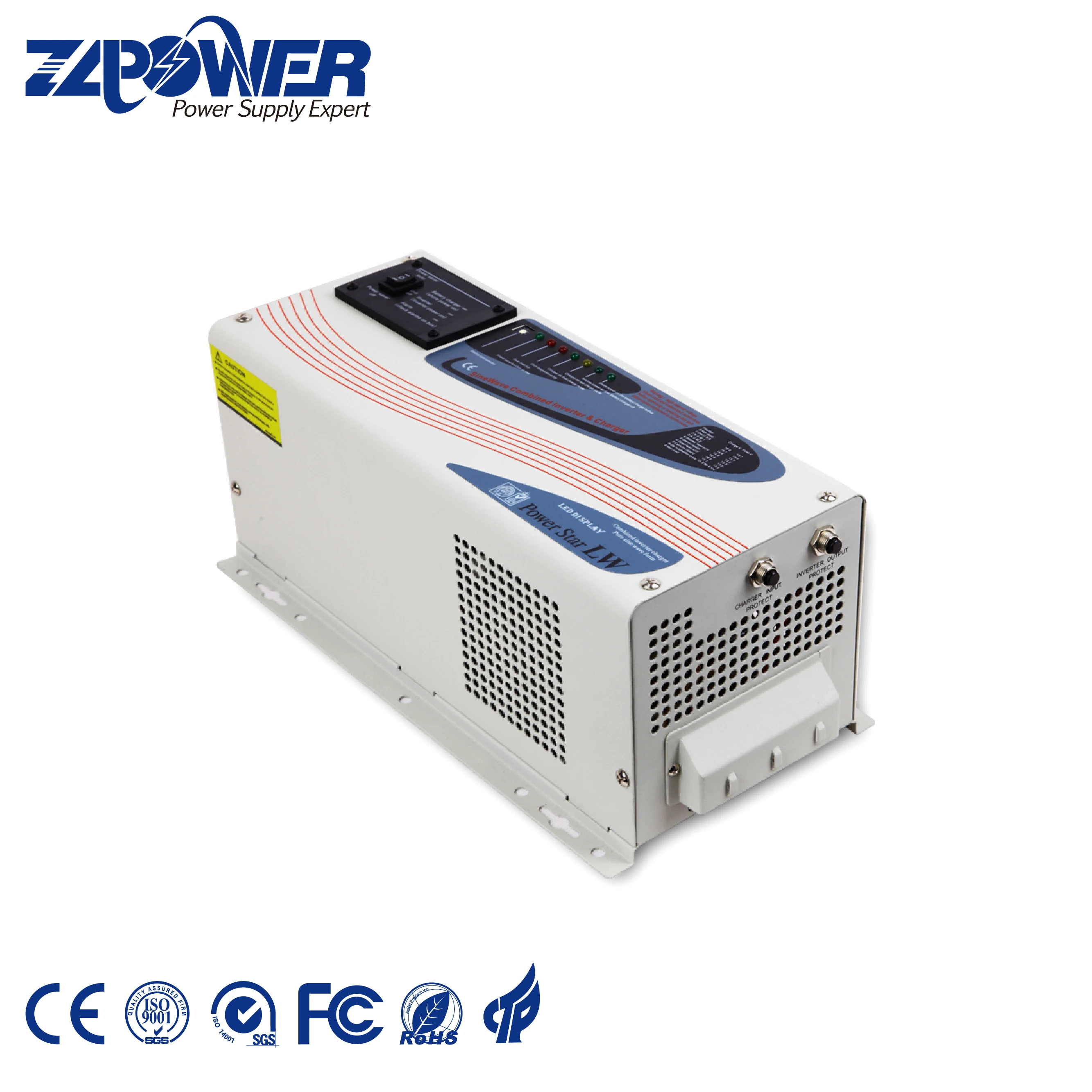 Powerstar 6000W Pure Sine Wave Power Inverter With Ac Charger off Grid Hybrid Charger Inverter