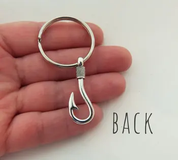 fish hook keychain fishhook keychains nautical