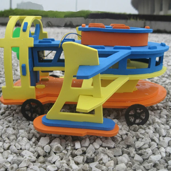 Plastik-Wissenschaft Technologie-Experiment DIY pädagogisches Boots-SpielzeugZJP 