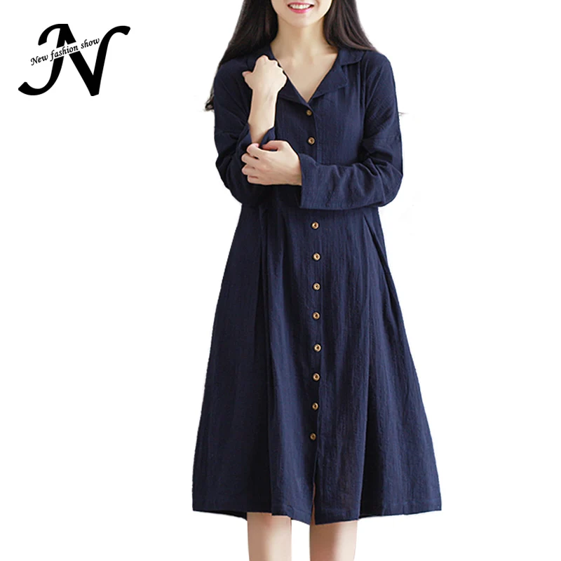 Midi Dress - Solid Color Pleated / Three-Quarter Sleeve Dress shirts are made of a few essential properties. They have a button-up front with a collar, long sleeves, and wrist cuffs, and they come in countless colors and patterns. They are usually made of cotton or wool and are normally but not exclusively worn in business casual and formal settings.