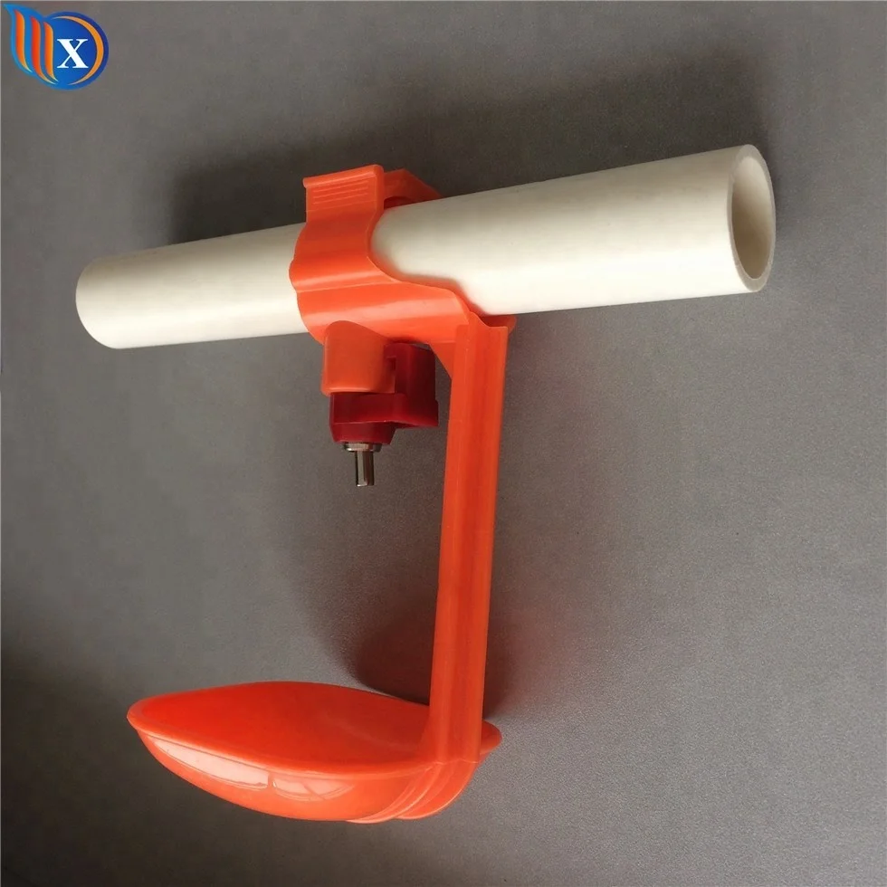 Orange Lubing Poultry Drinkers Poultry Drinking Line For Chicken House