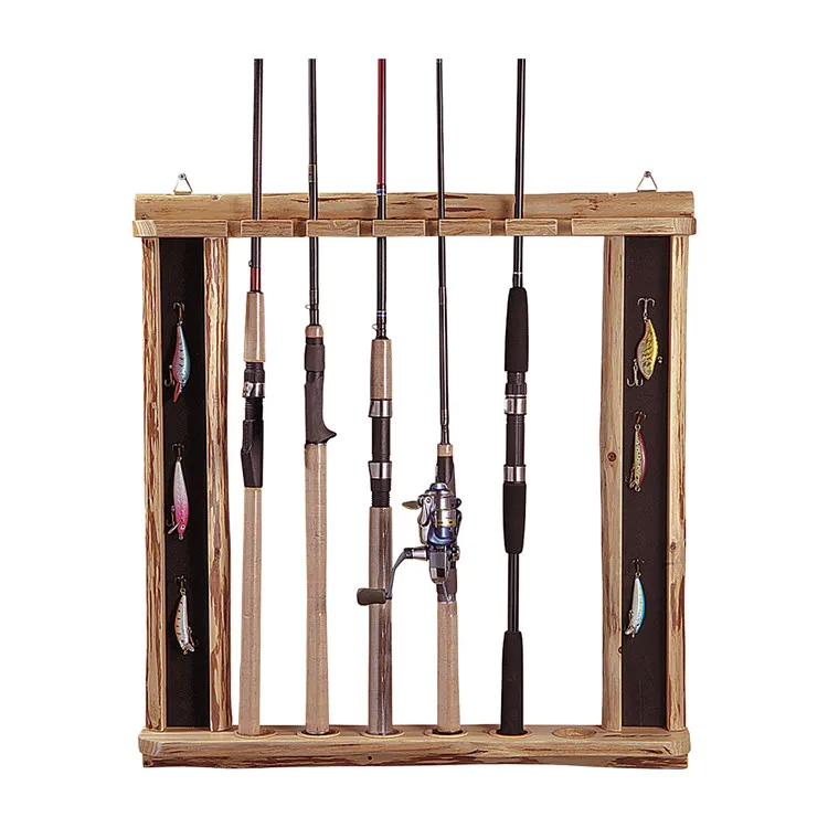 Customized Wooden Fishing Rods Display Holders