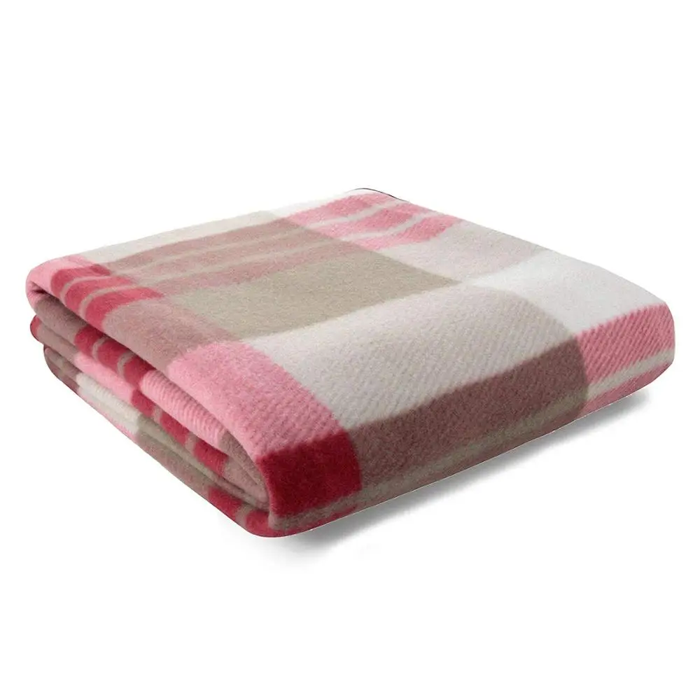 100 Polyester Material Knitted Check Tartan Print Pattern Polar Fleece Blanket Buy Plaid Print Warm Blanket