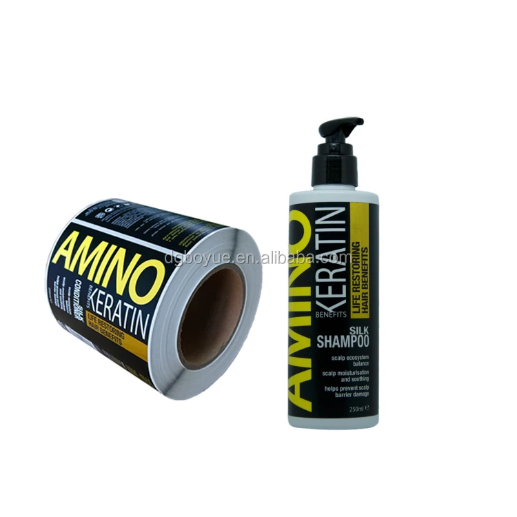 custom printed shampoo bottles