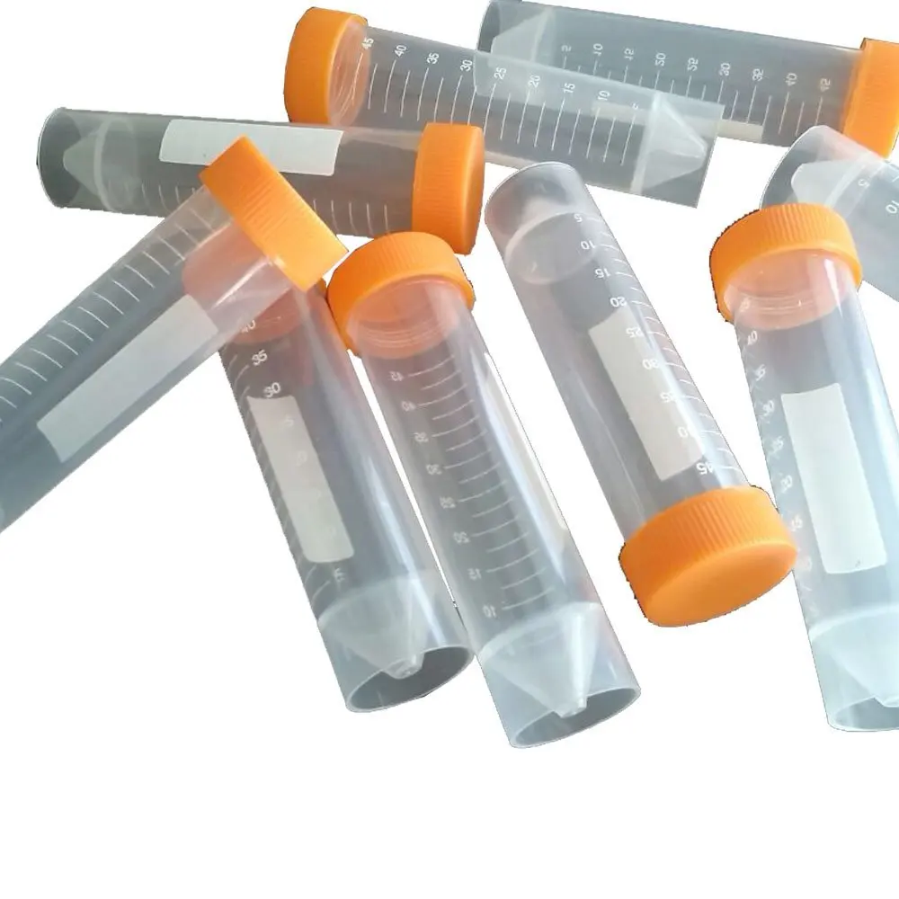 50 мл мочеобразная пластиковая плоская Микроцентрифуга с винтовой крышкой