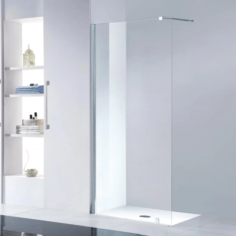 walk in tempered glass shower door