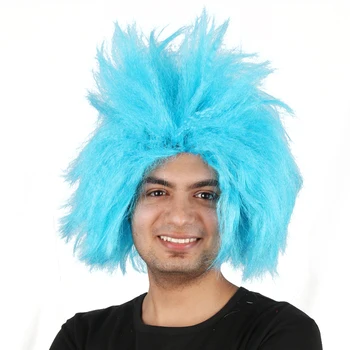 Dr Seuss Thing Hair Wigs Funky Spiky Blue Wig - Buy Spiky Blue Wig,Dr ...