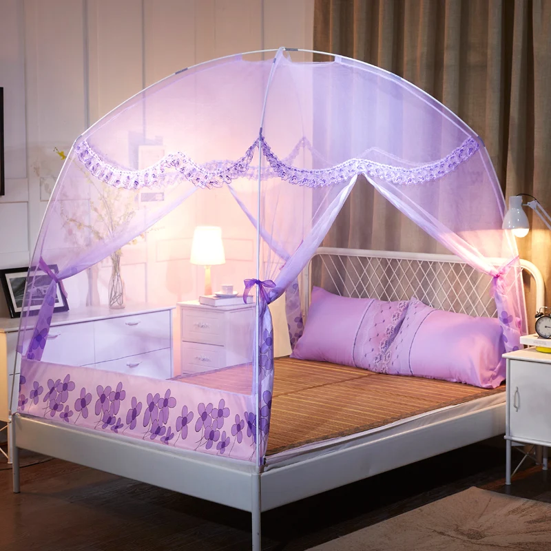 Fiberglass Stand 3D Lace Custom Made Pole Very Large Treated Double Bed Round Portable Mosquito