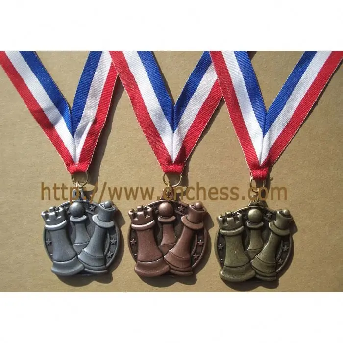 Круглый шахматный медаль