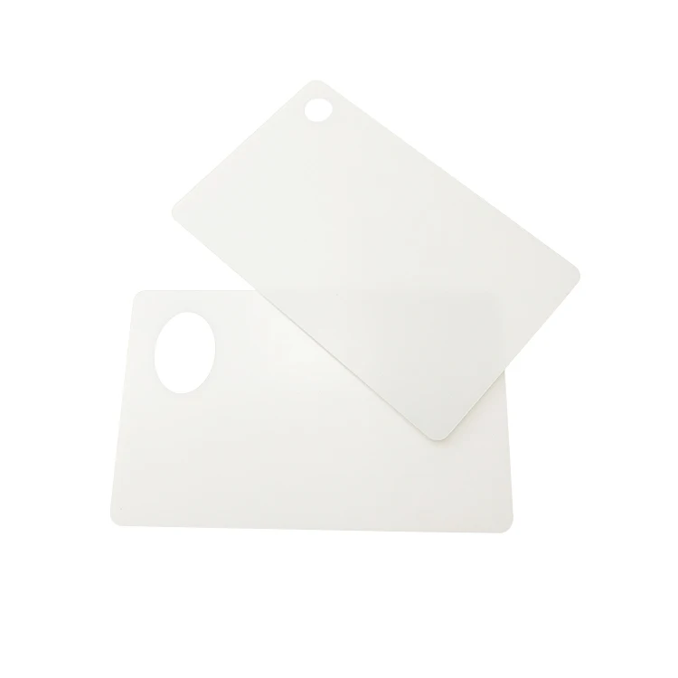 Custom Eyelet Card clear PVC Plastic Transparent Card with Hole