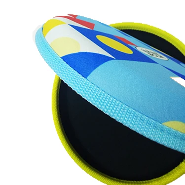 Custom Logo Kids Mini Flying Disc Toy Soft Edge Safety Neoprene Nylon for Outdoor Beach Park Fun