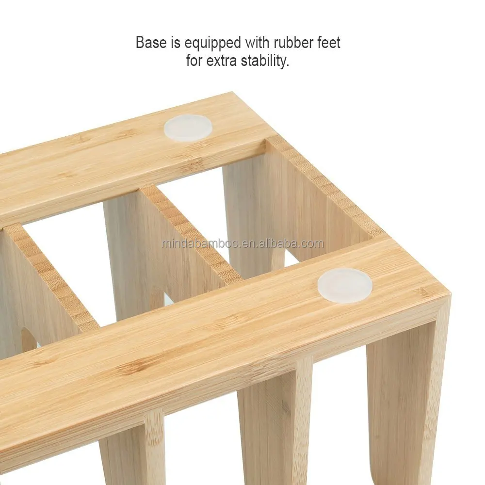 Органайзер для посуды, кухонная бамбуковая тарелка, подставка для тарелок, чашек, держатель для сушки крышек кастрюль, сушилка, стеллаж для хранения