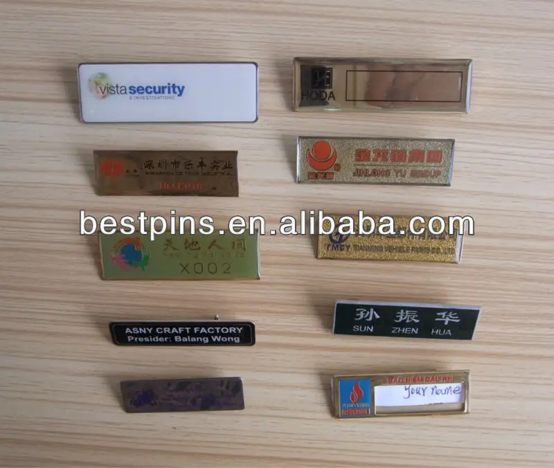 Different Style Metal Staff Name For Hotel Or Company Buy Stainless Steel Name Badges Iron Name Badges With Magnet Custom Comany Name s Product On Alibaba Com