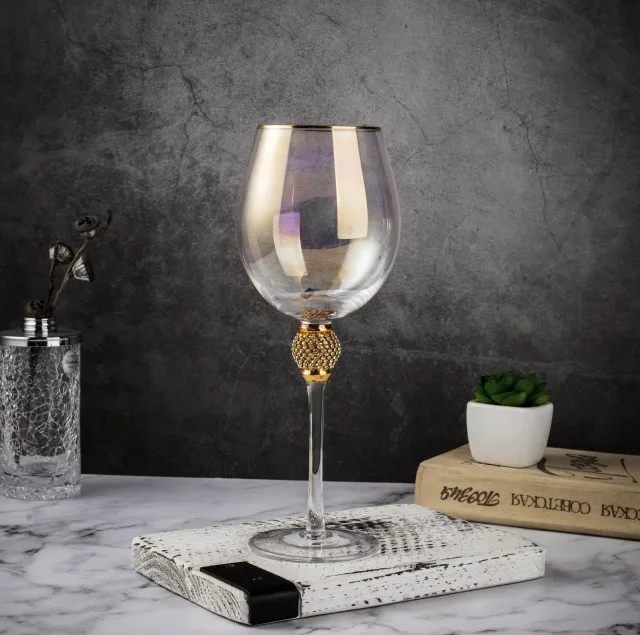 Gold diamonte wine glass decanter brand new 