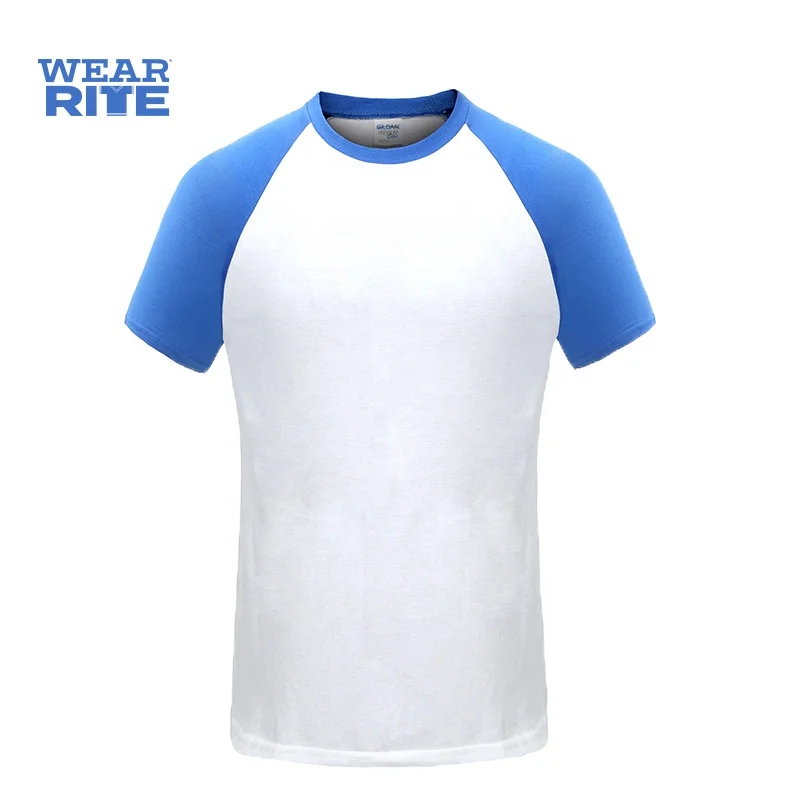 Double Needle Bottom Hems Raglan t Shirt