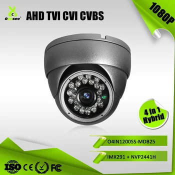 1080P 2MP 25M IR range Vandalproof AHD TVI CVI CVBS Hybrid 4 in 1 home security camera jammer outdoor kamera cctv