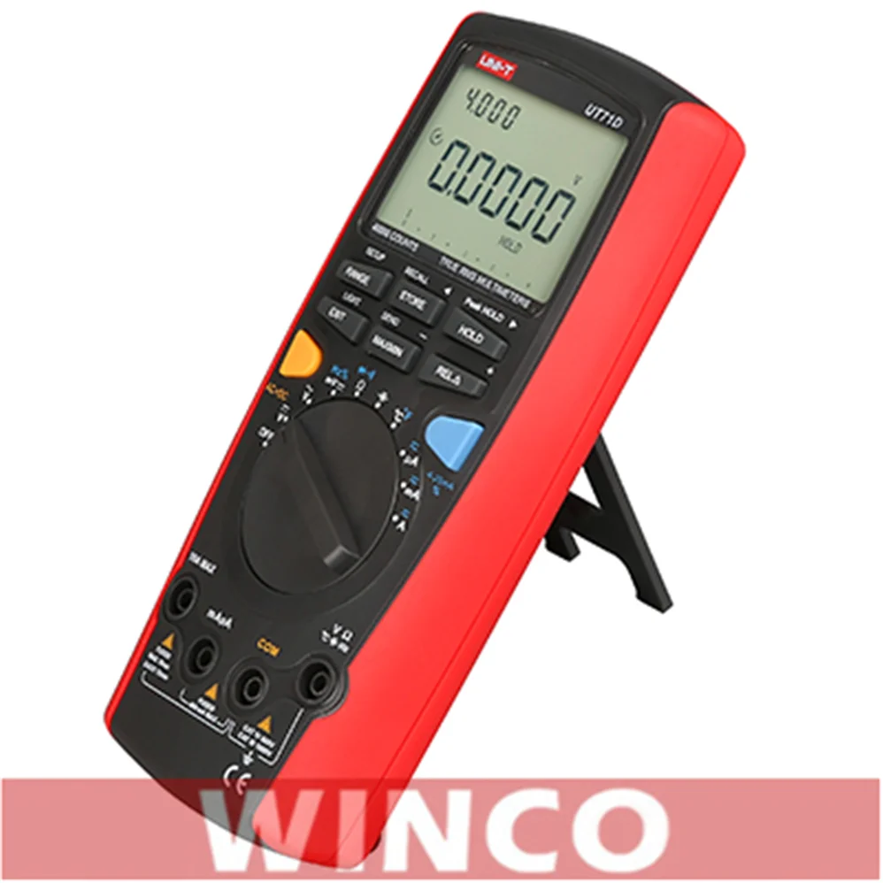 HK68C LCD Professional Capacitance Meter Avometer Continuity Test ESR Meter Handheld Digital Multimeter