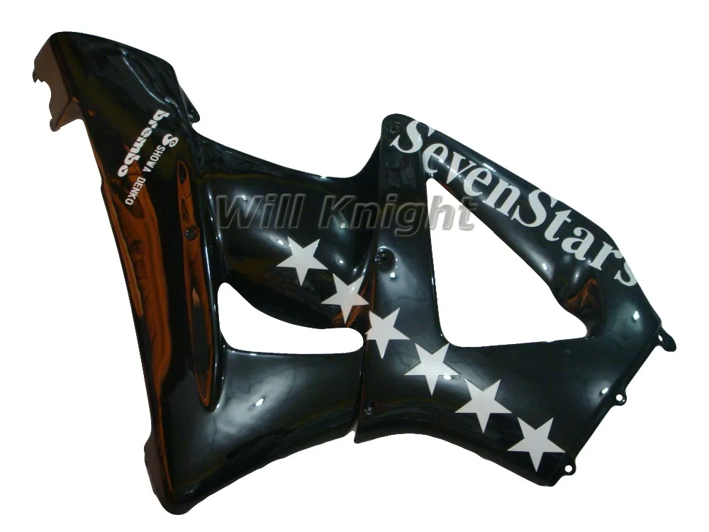 
 Black Seven Stars Fairing Kit for CBR929 CBR900RR 2000 2001  
