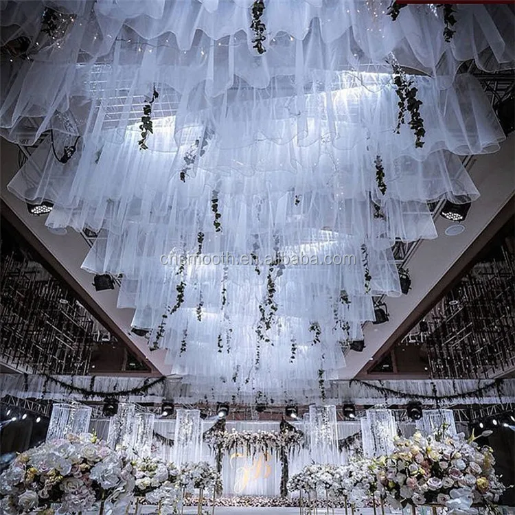 Свадебное украшение Потолочная занавеска драпировка свадебные