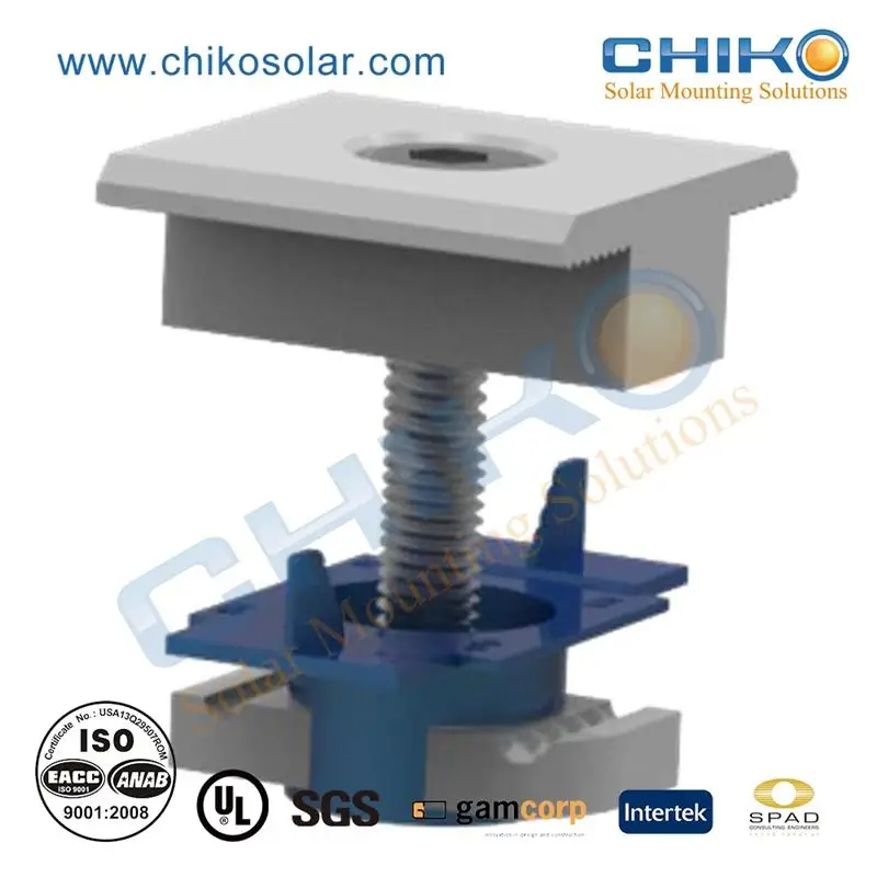 Крепление на солнечных батареях, средний конец, зажимы для панелей солнечных батарей