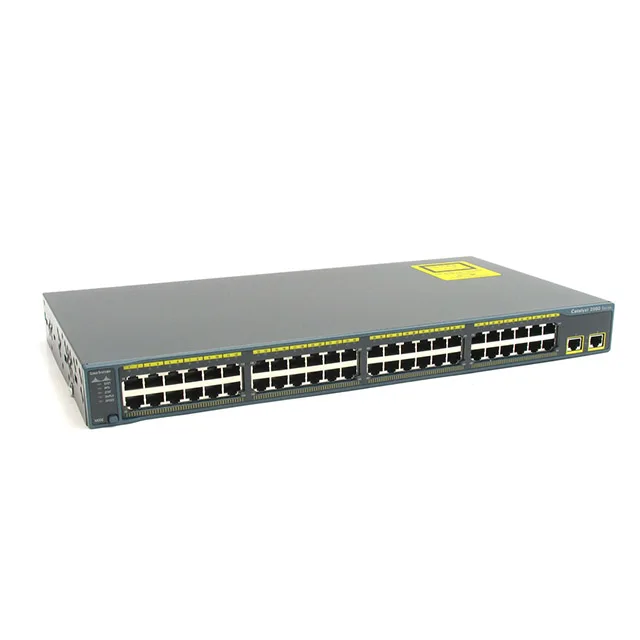 Cisco C2960 Poe de 24 puertos 10/100 Ethernet Interruptor con 2 X Gigabit SFP WS-C2960+24LC-L 