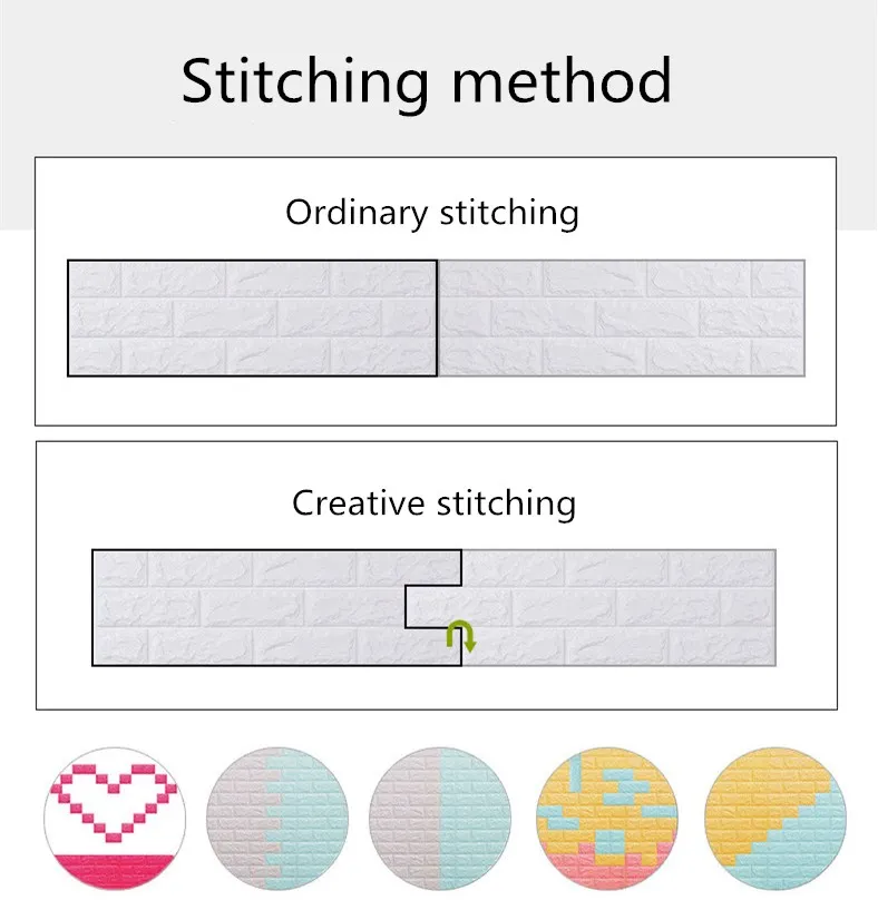 3D Foam Self Adhesive Wall Brick Wallpaper sticker