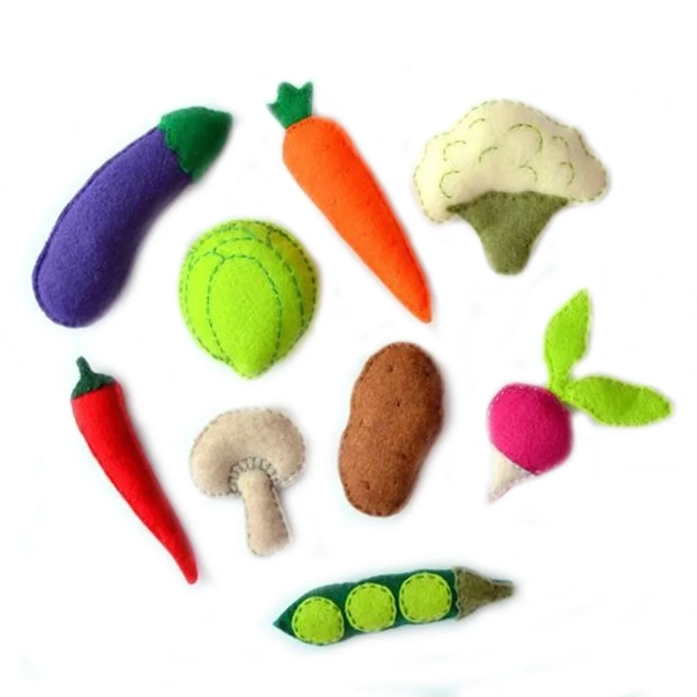 Promotional Custom Soft Felt Fabric Vegetable Toys