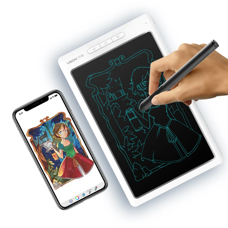 VSON WP9612 10inch Writing Tablet Working with APP and Save Function in China