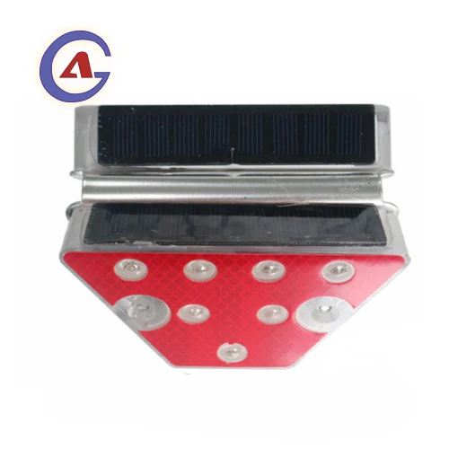 
Светодиодный пластиковый двухсторонний треугольный рефлектор-бабочка на солнечной батарее с янтарным объективом 